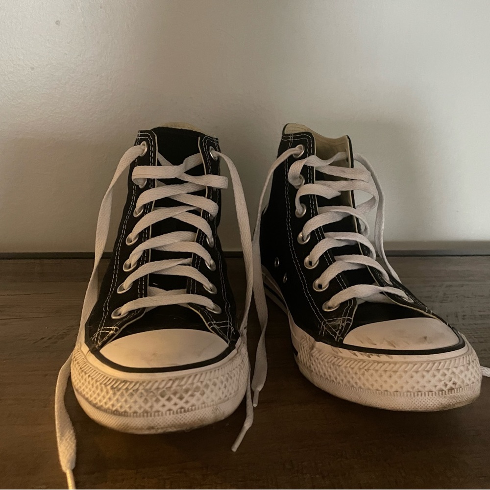 Converse all-star black high top sneakers